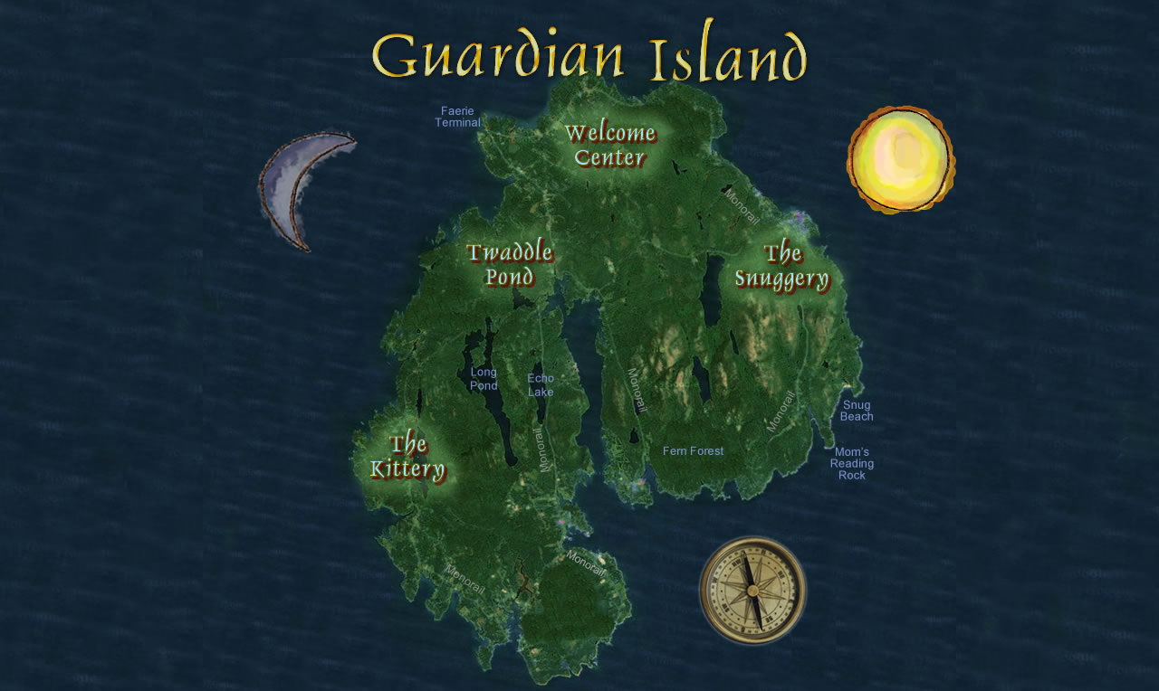 A map of Guardian Island